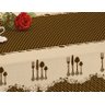 Toalha de Mesa Rústica Retangular 2,10M x 1,40M Estampa Talheres - 2