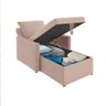 Sofá 3 em 1 Chaise, Cama e Baú Neve Rose Estofama - 6