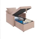 Ver imagem 6 de Sofá 3 em 1 Chaise, Cama e Baú Neve Rose Estofama