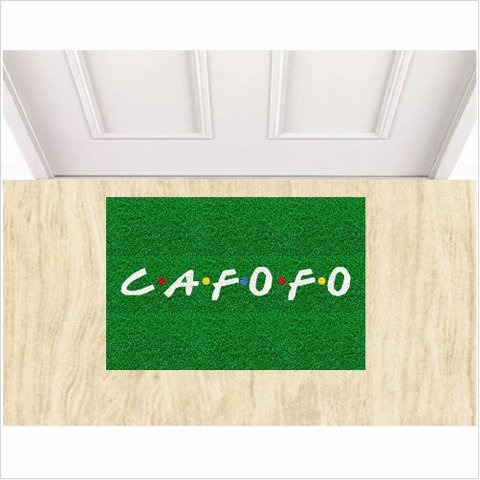 Tapete Cafofo Verde Bandeira 60x40 Cm