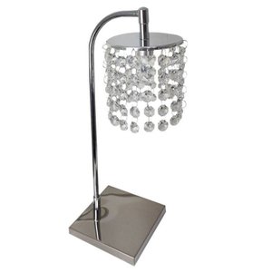 Abajur de Mesa Cristal Modelo Redondo uso cabeceira de cama sala quarto