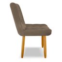 Ver imagem 5 de Cadeira de Jantar Eames Estofada Suede Cappuccino - Montanaris Decor MD MONTANARIS DECOR