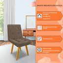 Ver imagem 7 de Cadeira de Jantar Eames Estofada Suede Cappuccino - Montanaris Decor MD MONTANARIS DECOR