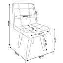 Ver imagem 6 de Cadeira de Jantar Eames Estofada Suede Cappuccino - Montanaris Decor MD MONTANARIS DECOR