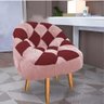 Kit 03 Poltrona Paloma Pé Palito Sintético Rosa Bebê e Sintético Vinho - 3