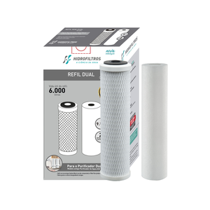 Jogo de Refis para Purificadores AS2 e Dual Hidro Filtros