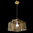 Ver imagem 3 de Pendente Aramado Mod Quadrado Dourado Interlux