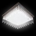 Ver imagem 2 de Lustre teto plafom Sala quarto , acabamento em tabaco com pedras de cristais