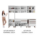 Ver imagem 6 de Armário de Cozinha Completa 260cm Branco Reims Madesa 05