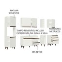 Ver imagem 5 de Armário de Cozinha Completa 260cm Branco Reims Madesa 05