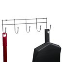 Ver imagem 4 de Porta Utensílios 5 Ganchos Cabideiro Multiuso 33cm Inox Schmitt Embauba