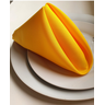 Kit Guardanapo de Boca de Tecido Mesa Posta 8 pç Oxford Liso Amarelo - 2