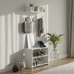 Sapateira Para Hall De Entrada Oferta Madeira Madeira Multiuso Organizadora - 4