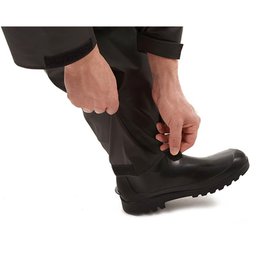 Capa de Chuva Impermeável para Motoqueiro de Pvc Masculino Preto Combate Capuz M - 6