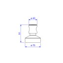 Ver imagem 3 de Acabamento Deca Aspen para Registro de Gaveta 1.1/4 e 1.1/2