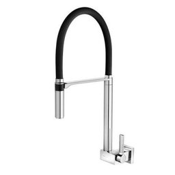 Torneira para cozinha de parede bica alta Doc preto - 00742857 Docol - 1