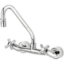 Ver imagem 2 de Misturador para Cozinha 1258 com Bica móvel de Parede Slim Cross - Perflex