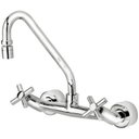 Ver imagem 1 de Misturador para Cozinha 1258 com Bica móvel de Parede Slim Cross - Perflex