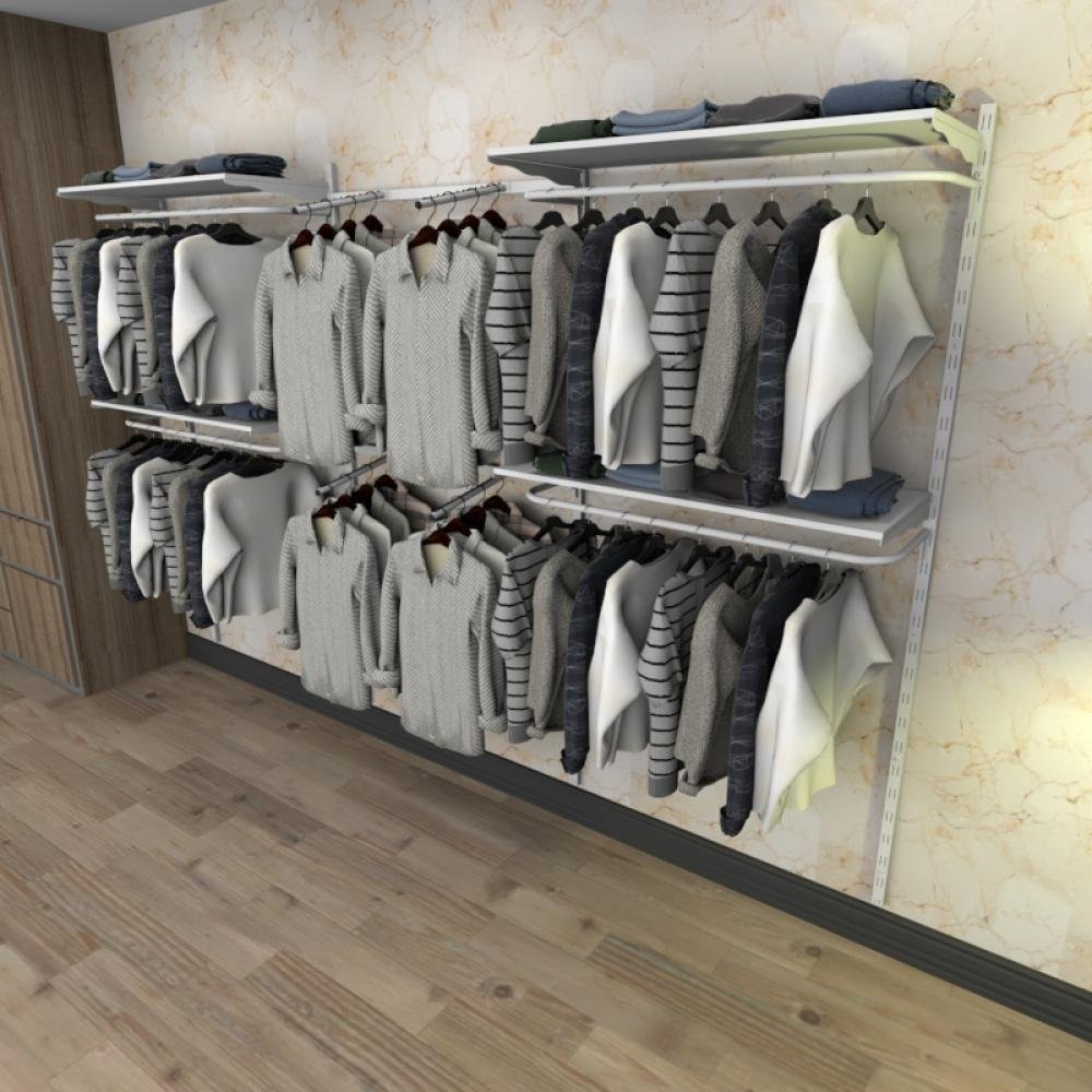 Kit Closet 26 Peças Regulável 300x200cm Branco 2b317 - 1