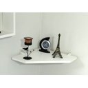 Ver imagem 4 de Kit 3 Prateleiras de Canto 30x30 Mdp Branca com Suportes