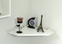 Ver imagem 4 de Kit 3 Prateleiras de Canto 30x30 Mdp Branca com Suportes