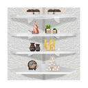 Ver imagem 5 de Kit 3 Prateleiras de Canto 30x30 Mdp Branca com Suportes