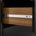 Ver imagem 6 de Cômoda Alia 4 Gavetas com Pés Preto Prime Tx/Amêndola Touch - Demobile
