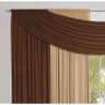 Cortina Sofia 2 Metros x 1,80 Metros Alt Tecido Malha - Tabaco/Avelã - 2