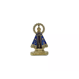 Enfeite Painel Nossa Senhora Aparecida Dourado Marrom 5 Cm - 1