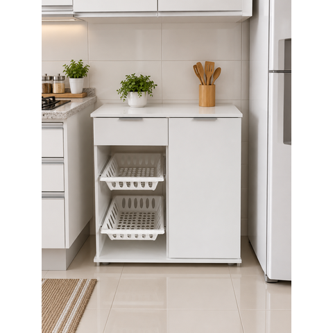 Fruteira Balcão Forno Microondas Bebedouro Vitória Branco