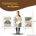 Ver imagem 5 de Quadro Decorativo Minimalista Formas Circulares e Traços Moldura Filete:Moldura Preta/50X75