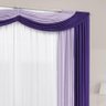 Cortina para Varão Micaela 4 Metros x 2,80 Metros Alt Tecido Malha - Roxo - 2