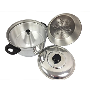 Panela a Vapor Banho Maria Pudim Cuscuz Legumes 3 em 1