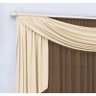 Cortina para Varão Isabeli 4 Metros x 2,80 Metros Alt Tecido Malha - Tabaco/Avelã - 2