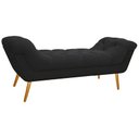 Ver imagem 4 de Kit Cabeceira 195 cm Suede + Calçadeira Madrid Preto