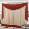 Cortina Madame 2,00 Metros x 1,80 Metros Alt Tecido Malha - Vermelho - 1