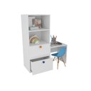 Ver imagem 1 de Organizador Gaveteiro com Mesa Rubi 100% Mdf + Eiffel Azul
