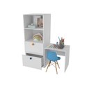 Ver imagem 2 de Organizador Gaveteiro com Mesa Rubi 100% Mdf + Eiffel Azul