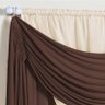 Cortina para Varão Lorena 3 Metros x 2,80 Metros Alt. Tecido Malha Gel - Tabaco/Palha - 3