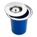 Ver imagem 4 de Cuba Dupla Quadrada Inox 304 Cozinha Pia Embutir Gourmet 78x40 Premium Lixeira Embutir 5l, Tábua Mul