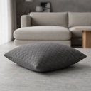Ver imagem 2 de Almofada Cheia Suede Quadriculado 40 X 40 - Cinza