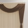 Cortina para Varão Marceli 2 Metros x 1,70 Metros Alt Tecido Malha - Avelã/Tabaco - 2