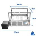 Ver imagem 6 de Gira Grill Inox c/ 4 Espetos Tridente + Espeto Grelha Pratic