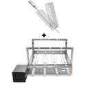 Ver imagem 1 de Gira Grill Inox c/ 4 Espetos Tridente + Espeto Grelha Pratic