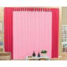 Cortina Claudia 3 Metros x 2,60 Metros Alt. - Malha Com Ilhós - Pink/Rosa - 1