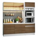 Ver imagem 3 de Cozinha Compacta Madesa Diamante Pop com Armário, Balcão e Tampo Branco/Rustic