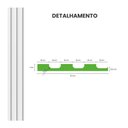 Ver imagem 4 de Painel Meu Rodape 10x1 Ripado Branco Eva Curvo P/ Pintura Rpdoc01 (rolo 2,5m)