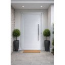 Ver imagem 1 de Porta Pivotante 2,40x1,20 Lambril Duplo Aluminio Branco Linha 45 Gold