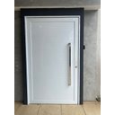 Ver imagem 3 de Porta Pivotante 2,40x1,20 Lambril Duplo Aluminio Branco Linha 45 Gold