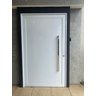 Porta Pivotante 2,40x1,20 Lambril Duplo Aluminio Branco Linha 45 Gold - 2